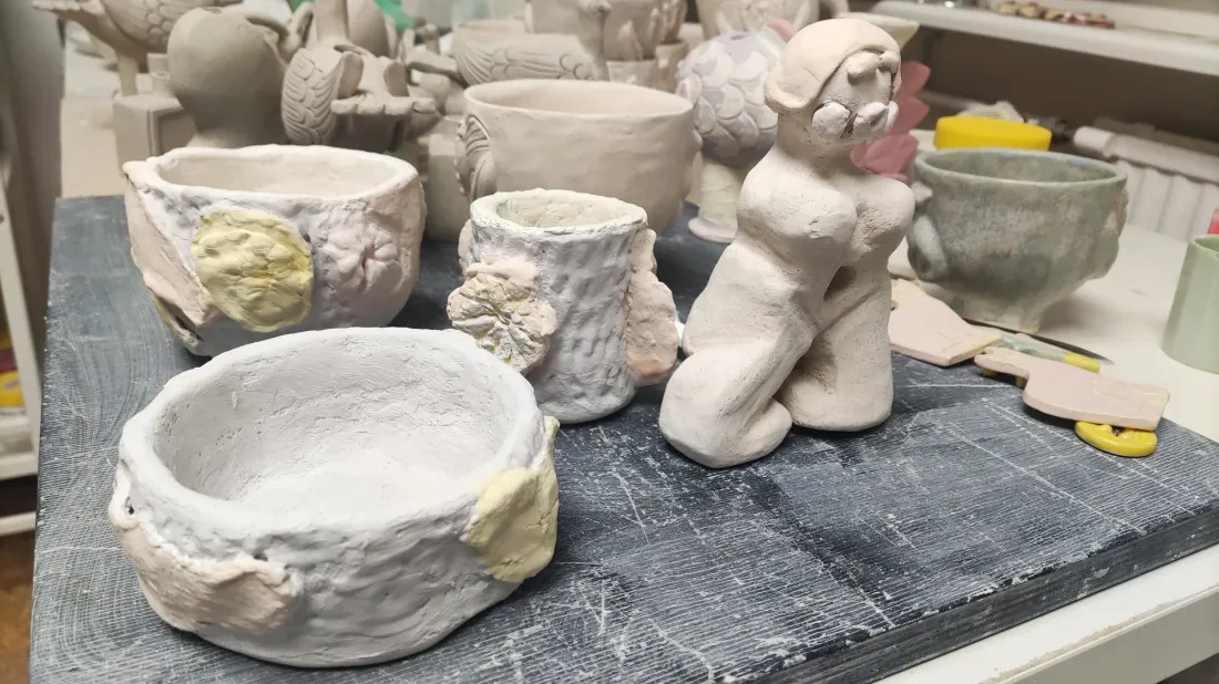 In the Berlin studio: Dappi-chan pieces taking shape